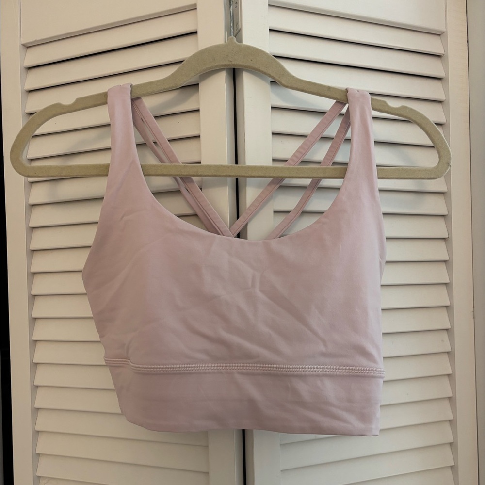 Lululemon Energy Longline Bra / Size 10 / Flush Pink